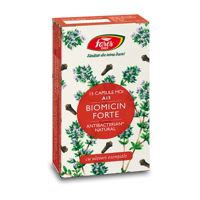 Biomicin Forte, 15 capsule, Fares
