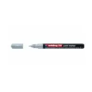 Marker permanent Edding 791, cu vopsea, corp plastic, varf rotund, 1-2 mm, argintiu