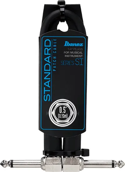 Cablu pentru chitară Ibanez - SI05P, 6.3 mm, 0.15 m, negru