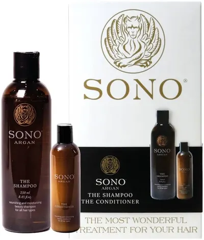 Sono ArganSet - Șampon și balsam cu argan, 250 + 50 ml