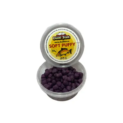 Puffy Soft, dimensiune mini, aroma de KRILL (MOV), 50 gr, Dual Fish Engros