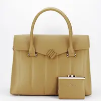 Geanta mare camel Premium cu portofel CB2317-4 M6