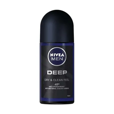 Deodorant roll on Engros Nivea 50ml Men Deep Dry & Clean