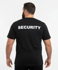 Tricou negru BRANDIT-WEAR SECURITY - S