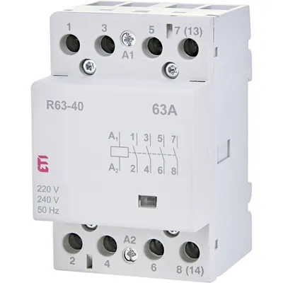Contactor modular 230VAC, 63A, 4ND, R 63-40 230V Eti 002463450