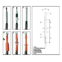 Terminal de exterior 24kV CHE-F 25-150 - Cellpack