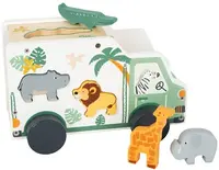 Jucarie din lemn Small Foot - Masina cu animale, de sortat
