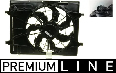 Ventilator radiator (cu carcasa) potrivit HYUNDAI ELANTRA IV, I30 2.0 06.06-06.12