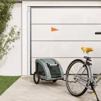 Gossi remorca de bicicleta animale companie, gri, textil oxford/fier