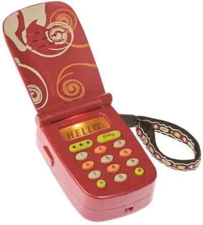 Jucarie pentru copii Battat - Telefon interactiv cu sunet si lumina, rosu