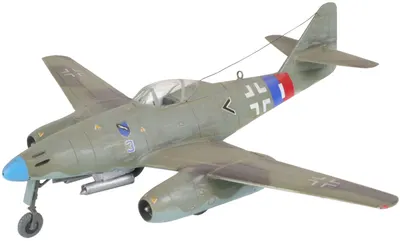 Model asamblat a unei aeronave militare Revell - Me 262 A1a (04166)