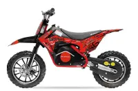 Motocicleta electrica pentru copii NITRO Eco Serval 500W cu roti 10 10 inch, culoare Rosu