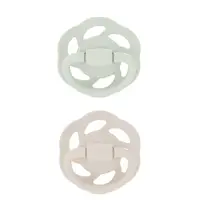 Set 2 suzete Cherry Green Newborn Boy cu tetina din latex natural si inel pentru 0-2 luni, 1 bucata, Nip