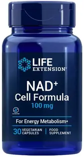 NAD+ Cell Formula, 100 mg, 30 capsule vege, Life Extension