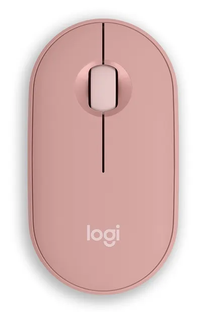 Mouse Logitech - Pebble Mouse 2 M350s, optic, fără fir, Rose
