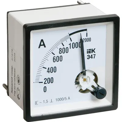Ampermetru E47 1000/5A buton accuracy 1,5 72x72mm