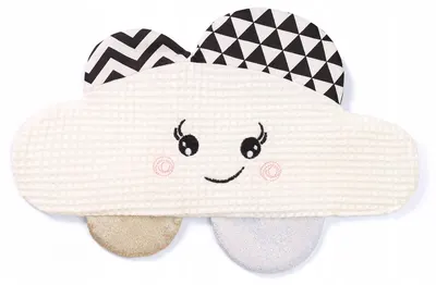 Jucărie bebeluși zgomotoasă pentru îmbrățișat BabyOno - Blinky Cloud, 25.5 cm