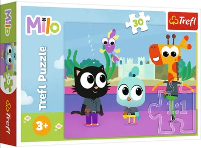 Puzzle pentru copii Trefl din 30 piese - Pisicuța Milo