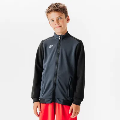 Jachetă cu fermoar ESSENTIAL Club Negru Junior