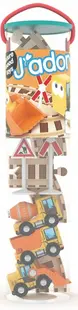 Set de cale ferată din lemn Jadore - Utilaje de constructii