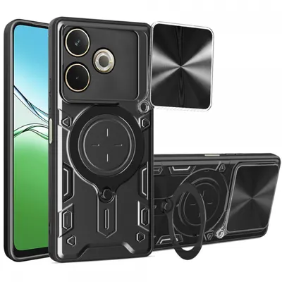 Husa pentru Oppo A5 Pro 4G / A5 Pro, Techsuit, CamGuard Pro, Neagra