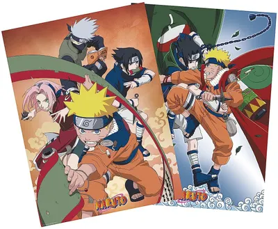 GB eye Animation: Naruto - set de mini postere pentru echipa 7