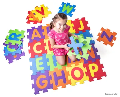 Covoraș-puzzle din spumă cu 52 de piese