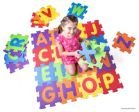 Covoraș-puzzle din spumă cu 52 de piese