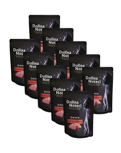 DOLINA NOTECI Premium cu vițel plicuri hrană pisici 10x85 g