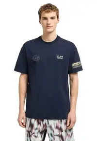 Tricou pentru Lifestyle - M TEE SS GOLD - 7M000302-AF12874-UB102 - Albastru - Albastru