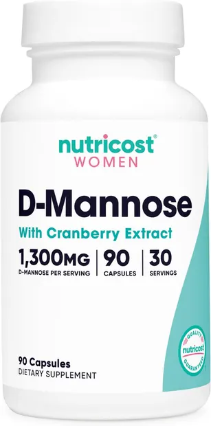 D-Mannose with Cranberry Extract, 90 capsule , Nutricost