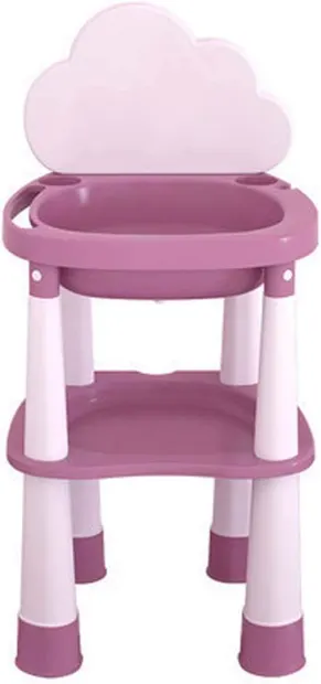 Lavoar Little Mom Purple pentru igiena copiilor, reglabil pe inaltime, fara BPA, varsta 3 ani+, dimensiuni 41,9 x 39 x84 cm