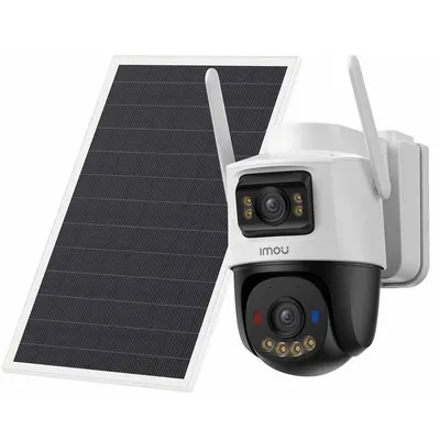 Camera PT Wi-Fi 6 cu panou solar, baterie, SIM 4G LTE Imou AOV Dual IPC-SA70F-10M0T2-EU/FSP008, 10MP (2x5MP), AI, alarma, IR 25m