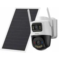 Camera PT Wi-Fi 6 cu panou solar, baterie, SIM 4G LTE Imou AOV Dual IPC-SA70F-10M0T2-EU/FSP008, 10MP (2x5MP), AI, alarma, IR 25m