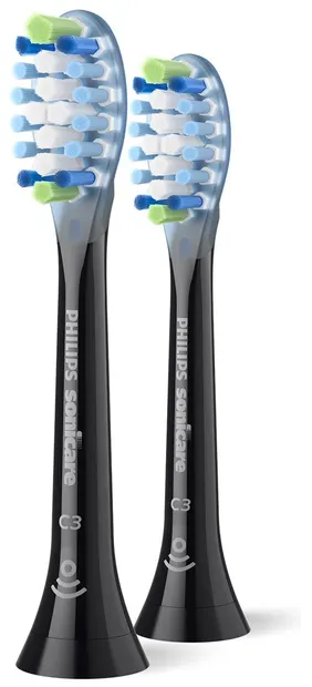 Capete de rezervăPhilips Sonicare - Premium Plaque Defence HX9042/88 C3 negru - 2 buc.