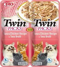 Ciao Cat Twin Reteta de Ton cu Pui in Supa de Ton, 80 g