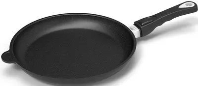 Tigaie cu maner mobil AMT - Gastroguss, 28 cm, negru