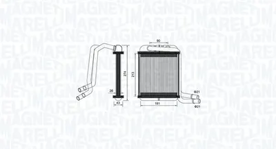 Schimbator caldura incalzire habitaclu potrivit VW MULTIVAN T5, MULTIVAN T6, TRANSPORTER T5, TRANSPORTER T6, TRANSPORTER T6 CARAVELLE T6 1.9D-3.2 04.03