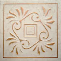 Tavan fals decorativ 51-ZL-59 polistiren extrudat auriu 50x50x0.4 cm