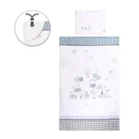 Set lenjerie de pat Lorelli Cosy 5 piese Girafa