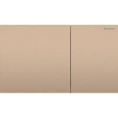 Clapeta de actionare cu 2 volume, rosu auriu periat, Geberit Sigma70