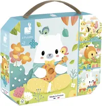 Puzzle pentru copii Janod - În pădure, 4 tipuri