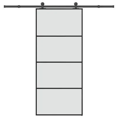 Gossi usa glisanta cu set feronerie, 90x205 cm, sticla esg/aluminiu