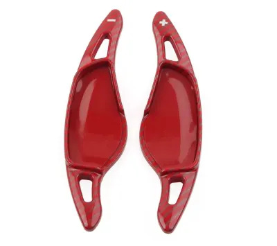 Set Extensii Padele Volan Schimbator Viteze, Compatibile cu BMW 3 Seria G20, 5 Seria G30, 6 Seria G32, 7 Seria G11, 8 Seria G14, X3 G01, X4 G02, X5 G05, X6 G06, X7 G07, M5 F90, 2017-2025 – Aspect Carbon Rosu