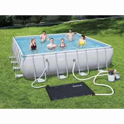 Bestway Cearșaf pentru încălzirea solară a piscinei Negru 110 x 171 cm