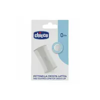 Pieptan delicat pentru curatare crusta de lapte, Chicco, 0 luni+, Alb