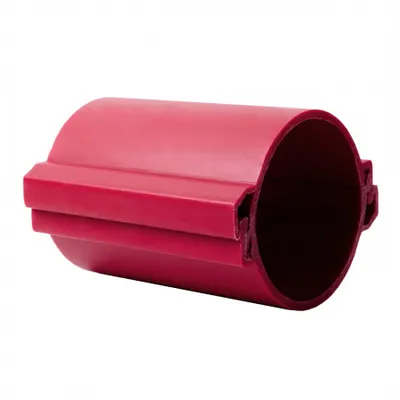 Tub rigid format din doua parti pentru protectie cabluri subterane D 160mm Rosu