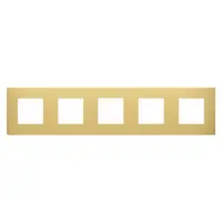 Placa Ornament Dahlia - in Technopolymer - 5 Modul Horizontal/vertical - Cream