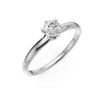 Inel de logodna din platina cu un diamant solitaire de 0.4ct