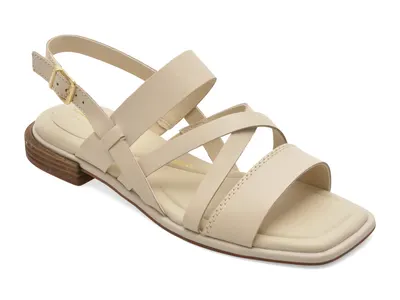 Sandale CLARKS crem, ARIANY STRAP, din piele naturala